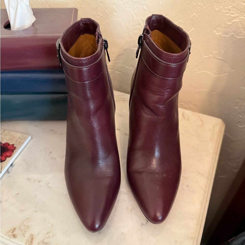 Coach wine booties